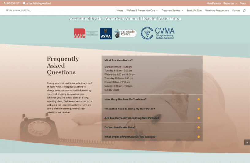 Webpage design
